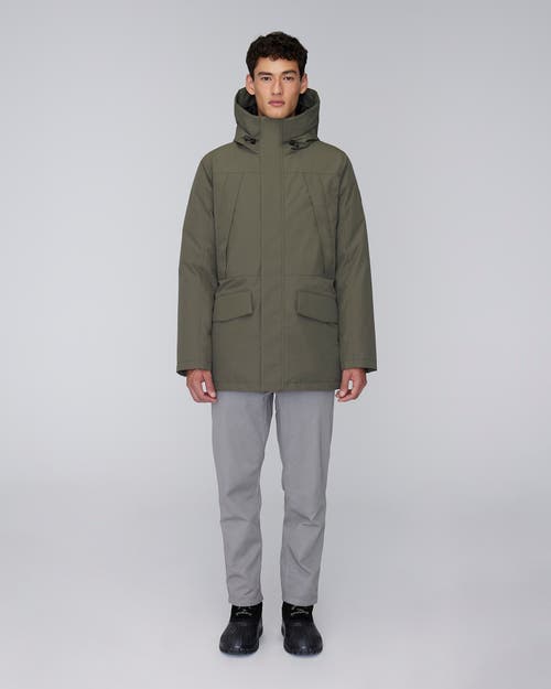 Quartz Co. Grant | Hooded Down Winter Jacket In Olive