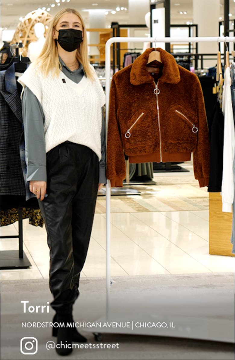 Faux Shearling Bomber Jacket, sales video thumbnail