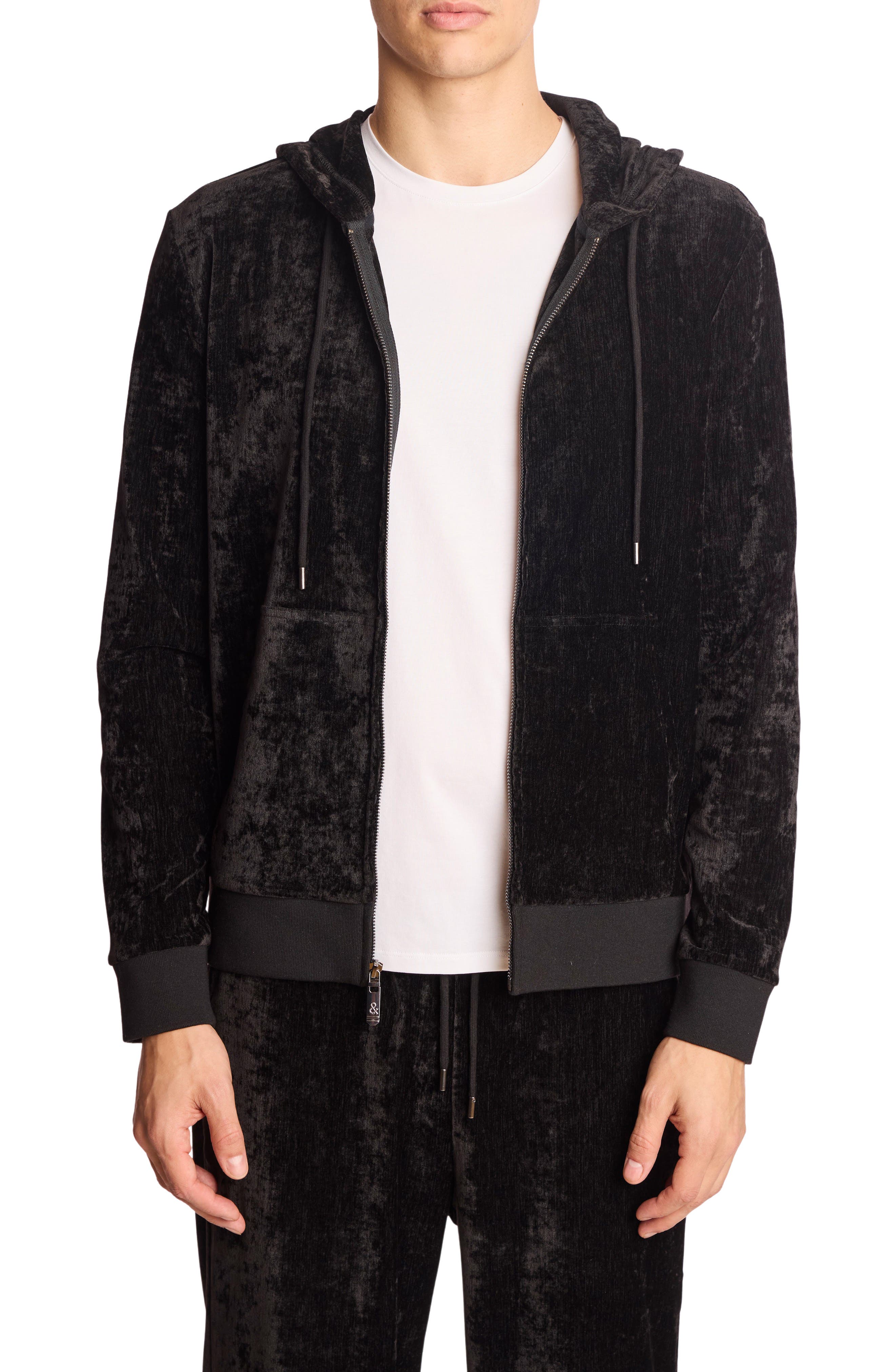 PAISLEY & GRAY Full Zip Velvet Hoodie