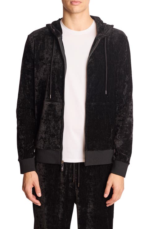 Full Zip Velvet Hoodie