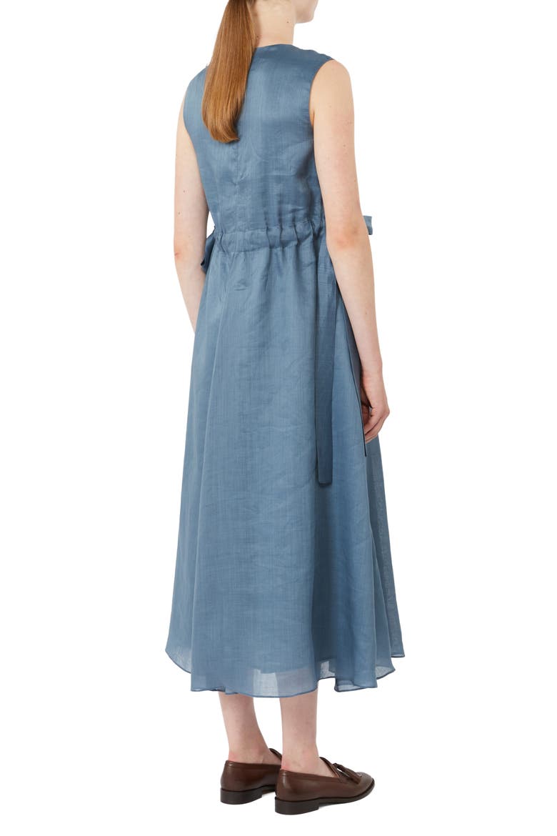 Aquile Sleeveless Midi Dress, Alternate, color, SKY BLUE