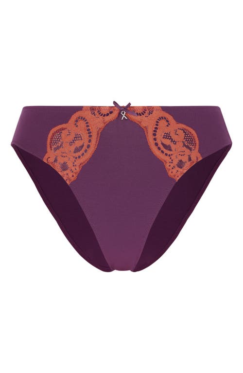 Savage X Fenty Swirly Girly Cheeky Briefs In Purple