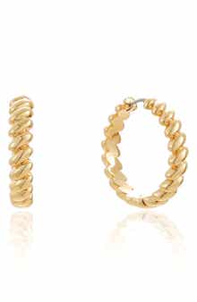 Ettika Twist Hoop Earrings