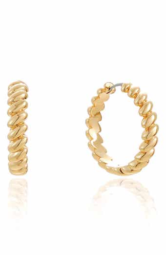 Ettika Twist Hoop Earrings