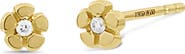 Bony Levy 18K Yellow Gold Diamond Flower Stud Earrings