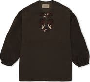 Fortela Bohemian Embroidered Silk Blouse