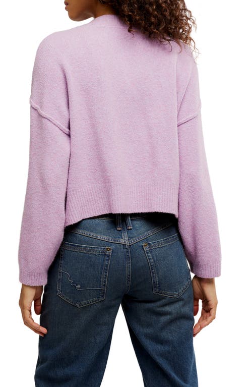 Free People Cool Of The Night Cardigan In Purple