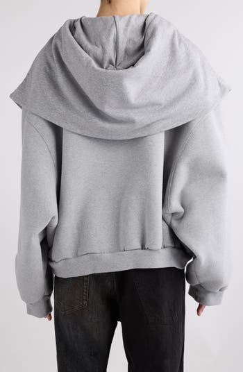 Balenciaga Incognito Oversize Zip-Up Hoodie | Nordstrom