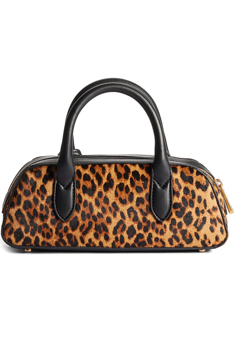 Sam Edelman Micro Nori Genuine Calf Hair Bowler Satchel, Alternate, color, Brown Calf Hair