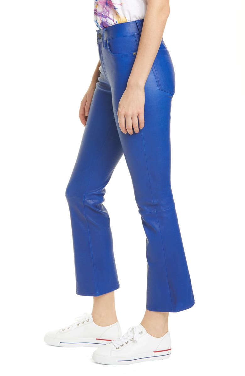Polo Ralph Lauren Leather Crop Pants, Alternate, color, 