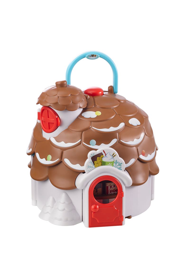Pine Cone Snack Bar 5Pc Playset, Penguin Figure, Popup Shop, Alternate, color, Multicolored
