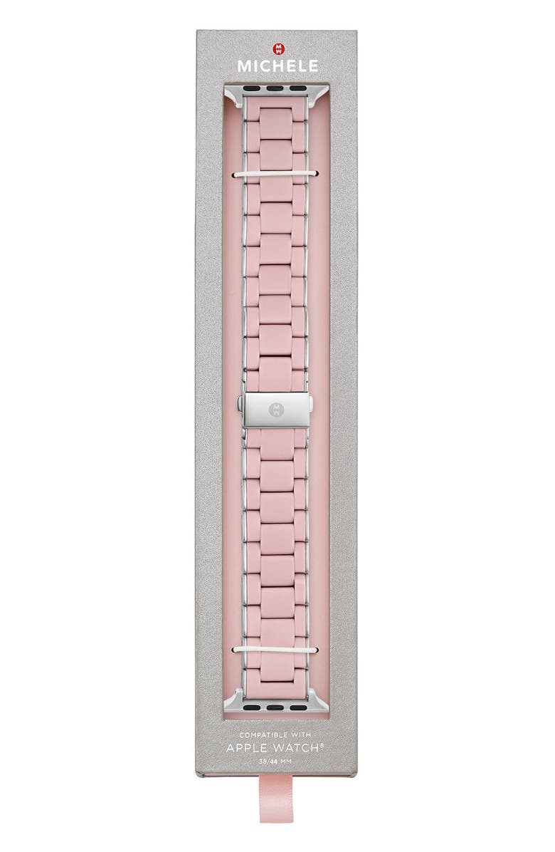 MICHELE Silicone 20mm Apple Watch<sup>®</sup> Watchband, Alternate, color, Pink