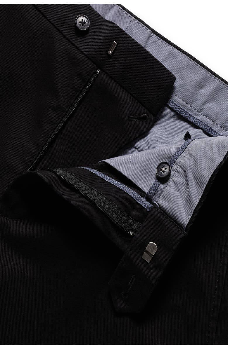 Charles Tyrwhitt Slim Fit Ultimate Non-Iron Chino, Alternate, color, Black