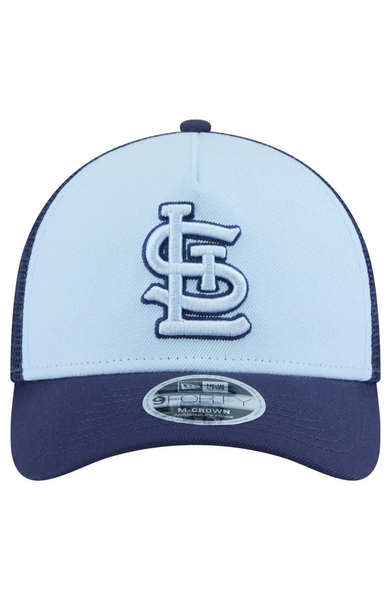 New Era Men's New Era Light Blue/Navy St. Louis Cardinals 2-Tone Color Pack 9FORTY Adjustable Trucker Hat, Alternate, color, 