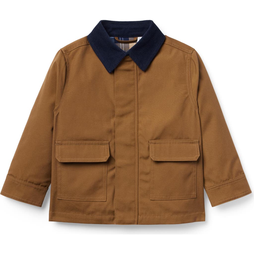 Janie And Jack The Utility Field Jacket In Brown