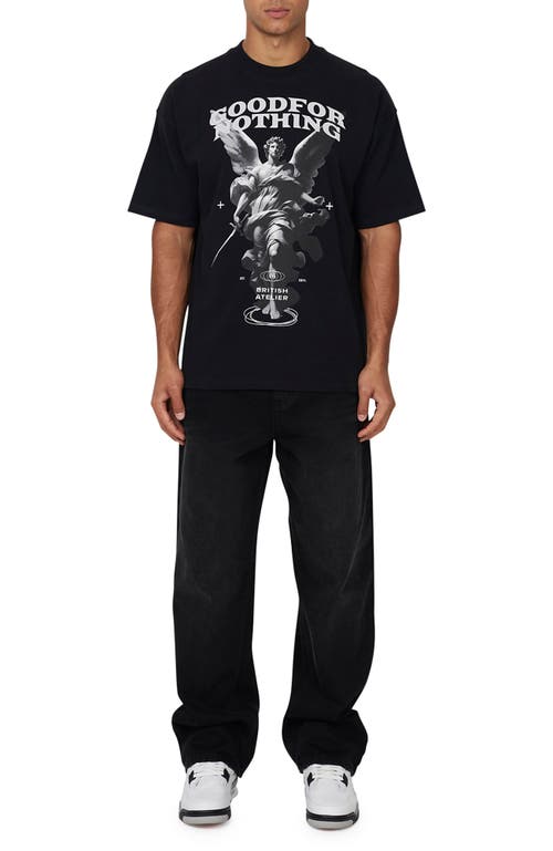 Good For Nothing Statue Print Relaxed T-shirt In Animal Print