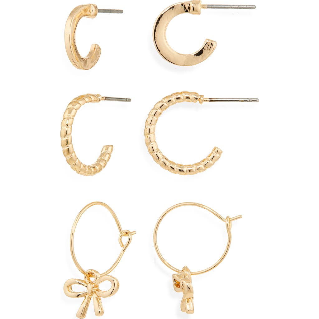Shop Bp. 3 Pairs Of Hoop Earrings