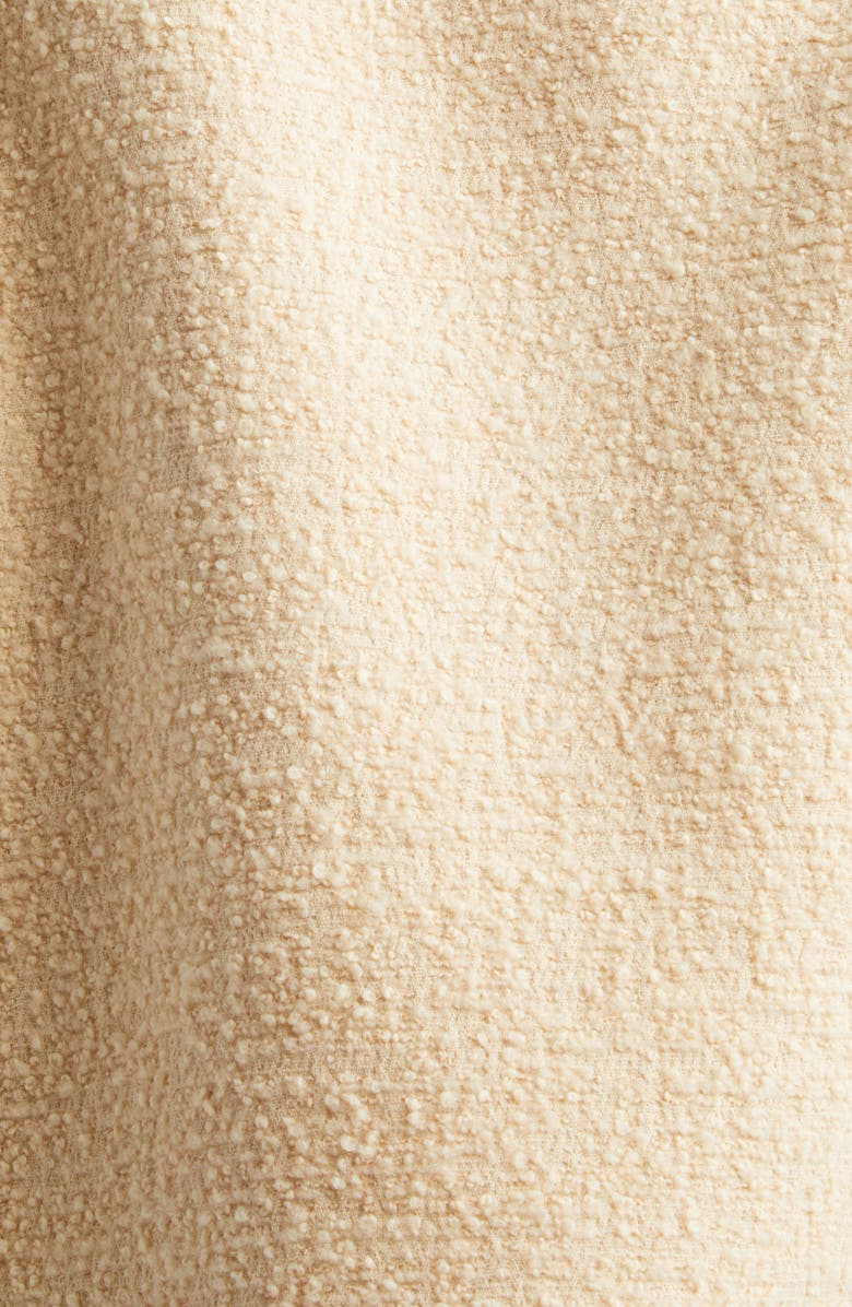 Valentino Wool Blend Curly Tweed Jacket, Alternate, color, Beige