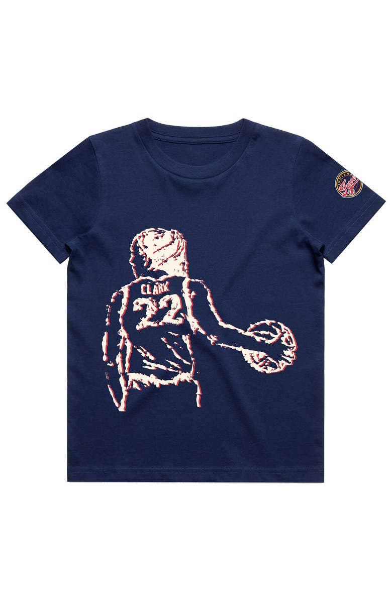 round21 Youth round21 Caitlin Clark Navy Indiana Fever Draft Night T-Shirt, Alternate, color, Navy
