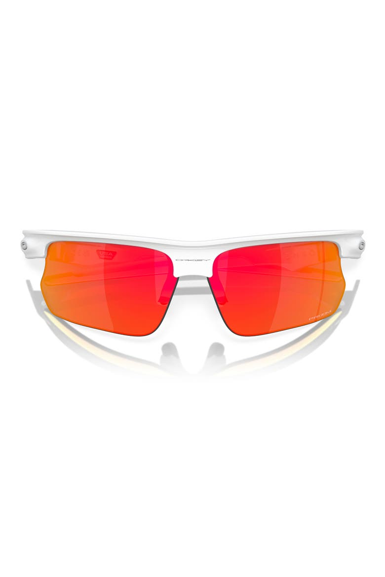 Bisphera 68mm Prizm™ Gradient Oversize Rectangular Sunglasses, Alternate, color, RUBY