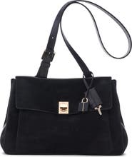 TOM FORD Medium Suede Besace Shoulder Bag