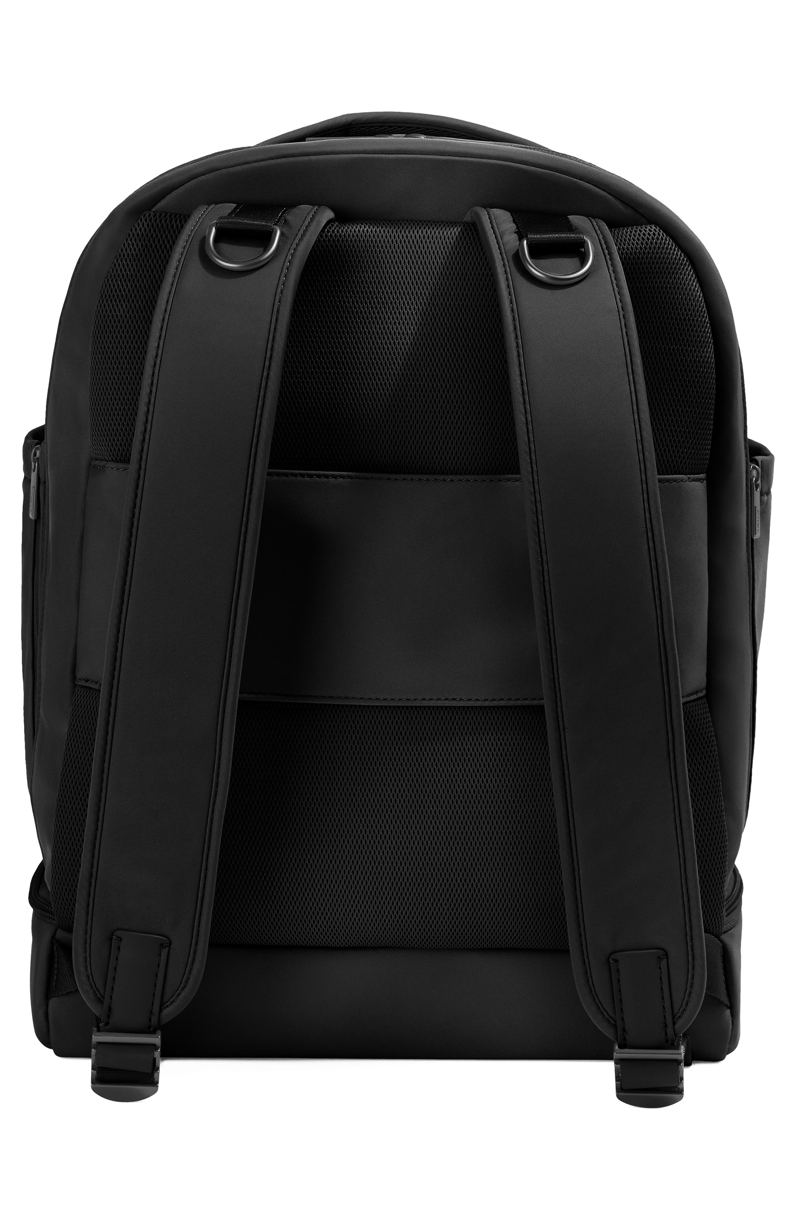 Away The Double Diaper Backpack, Alternate, color, Jet Black