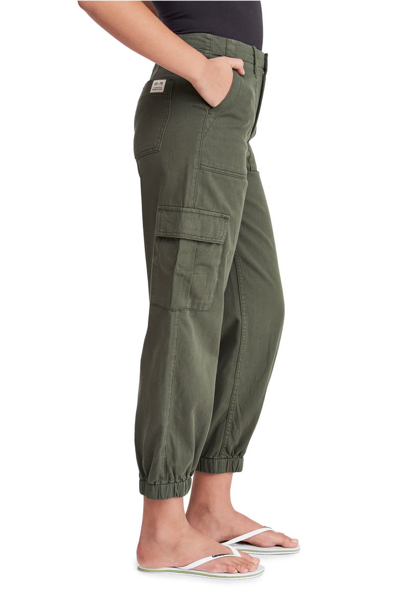 Twill Cargo Trousers, Alternate, color, KHAKI