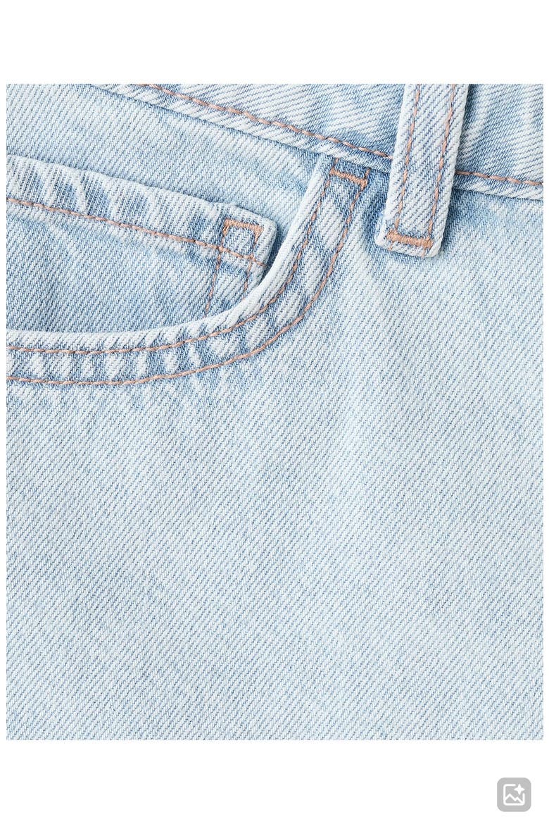 Micro Fit Low Rise Denim Shorts, Alternate, color, LIGHT BLUE