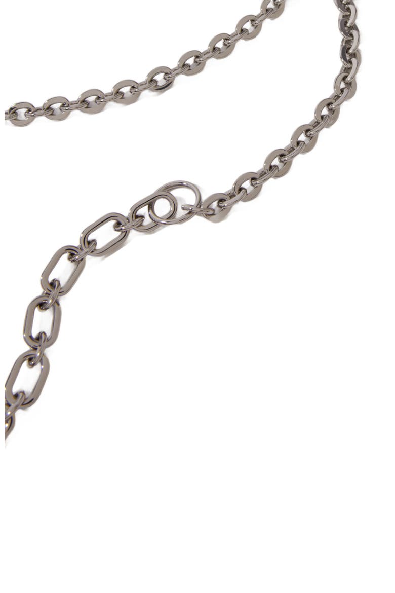 Clover logo chain belt, Alternate, color, Silver