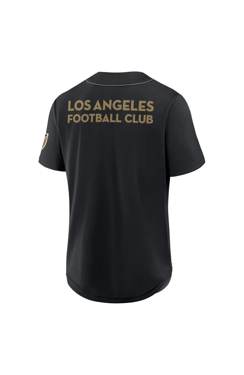 FANATICS Men's Fanatics Black LAFC Injury Time Baseball Jersey, Alternate, color,