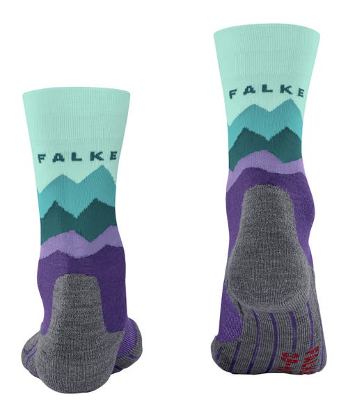 Falke Tk2 Explore Crest Hiking Socks In Purple