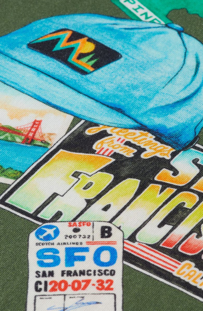 Scotch & Soda Kids' Road Trip Allover Print T-Shirt, Alternate, color, Green Multi