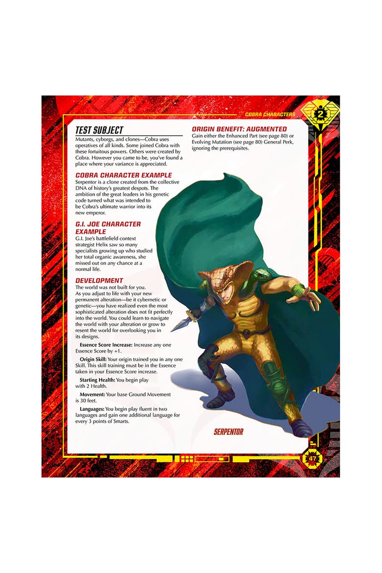 G.I. Joe Roleplaying Game Cobra Codex Sourcebook, Alternate, color, Multicolored