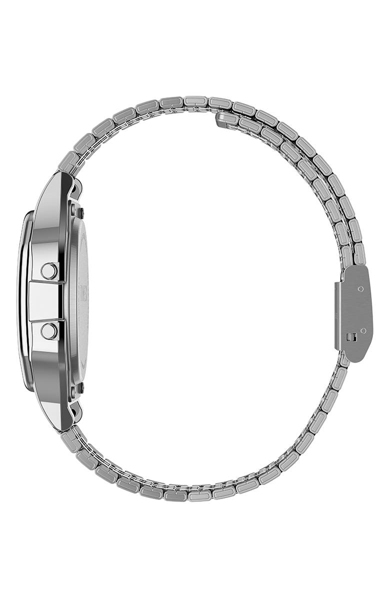 Timex<sup>®</sup> T80 Digital Bracelet Watch, 34mm, Alternate, color, Silver