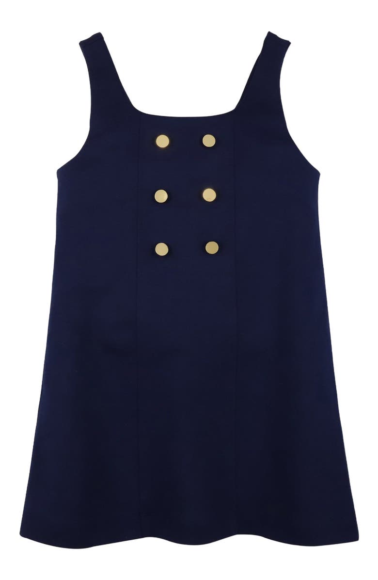 Hope & Henry Girls' Ponte Jumper, Toddler, Main, color, Navy