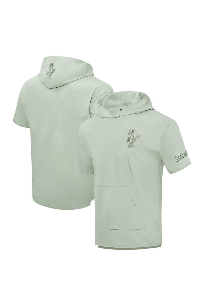 Men's Pro Standard Green St. Louis Cardinals Neutral Short Sleeve Hoodie T-Shirt, Alternate, color, Green
