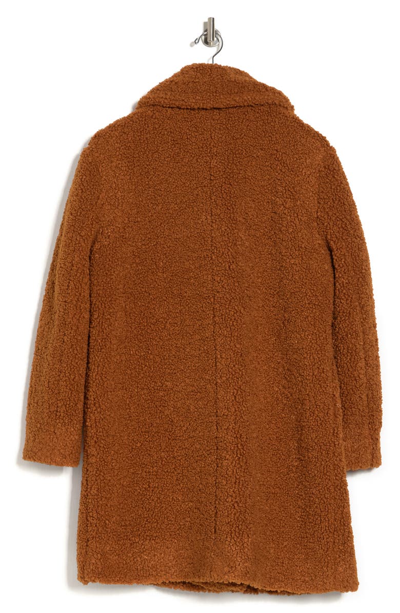Kenneth Cole New York Double Breasted Teddy Bear Coat, Alternate, color,