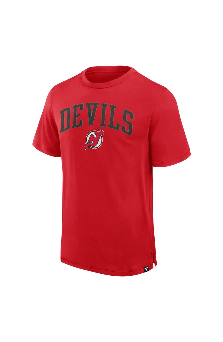 FANATICS Men's Fanatics Red New Jersey Devils Elevated Pima T-Shirt, Alternate, color, Red