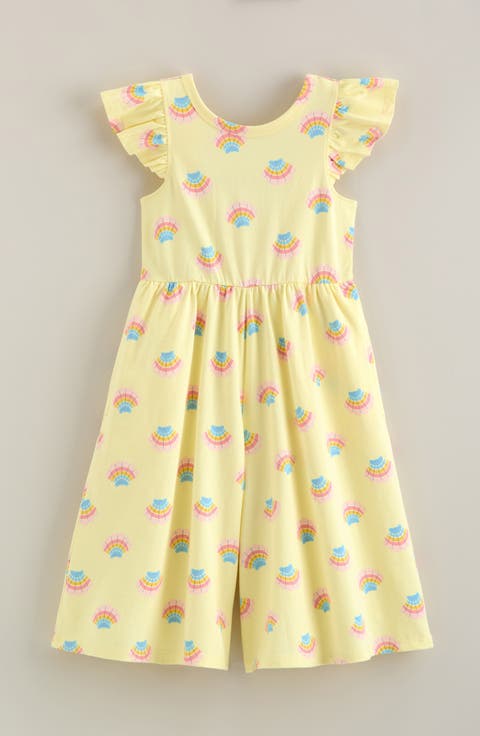 Kids' Print Flutter Sleeve Romper (Toddler, Little Kid & Big Kid)