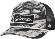 '47 Men's '47 Black San Francisco Giants Tropicalia Trucker Hitch Adjustable Hat