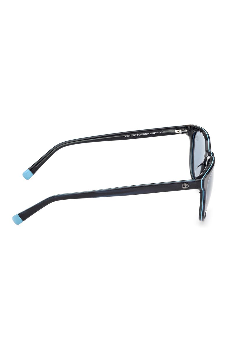 55mm Sunglasses, Alternate, color, COLOURED HORN / SMOKE