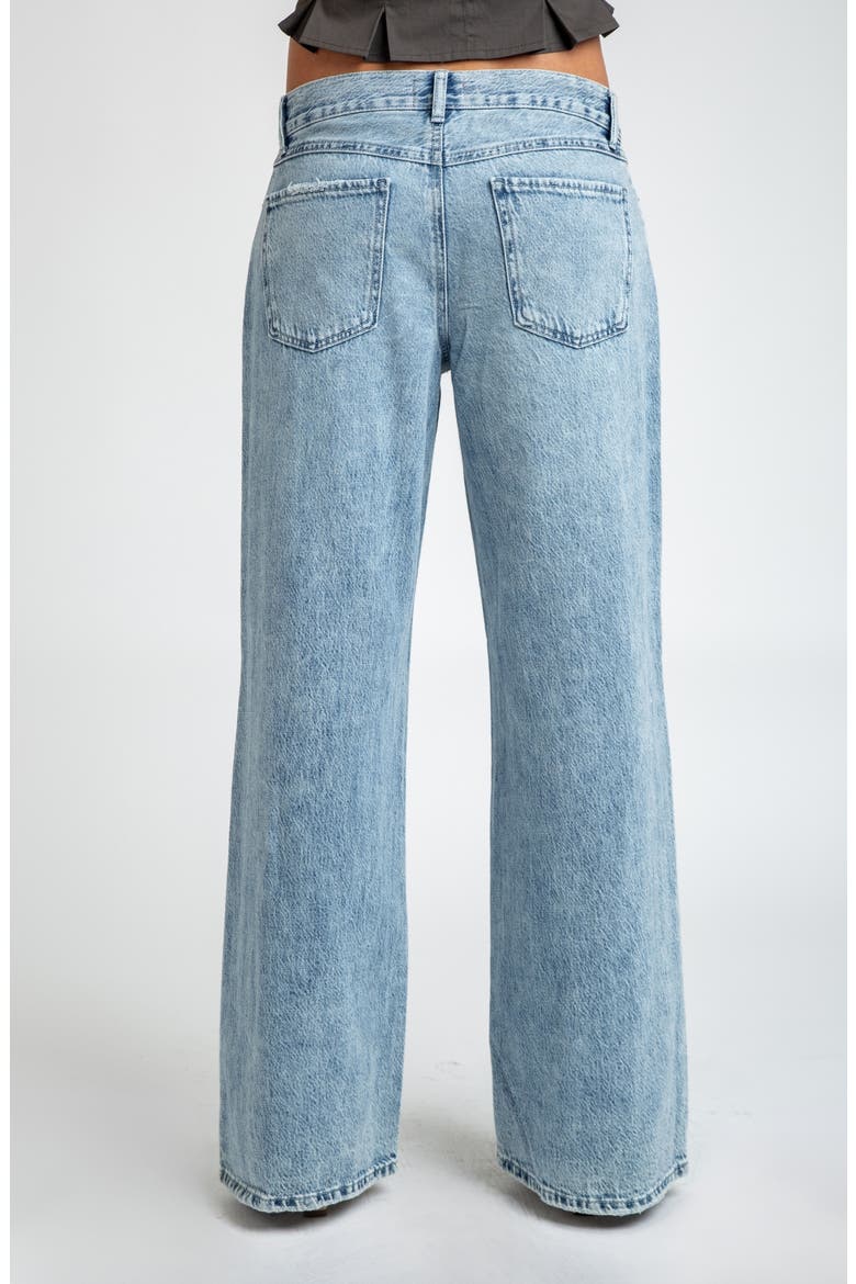 Low Rise Loose Straight Leg Jeans, Alternate, color, BLUE/ BLACK LIGHT MED