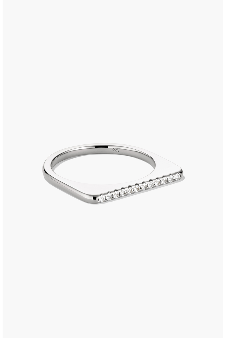 Pavé Puzzle Stacking Ring, Alternate, color, Sterling Silver