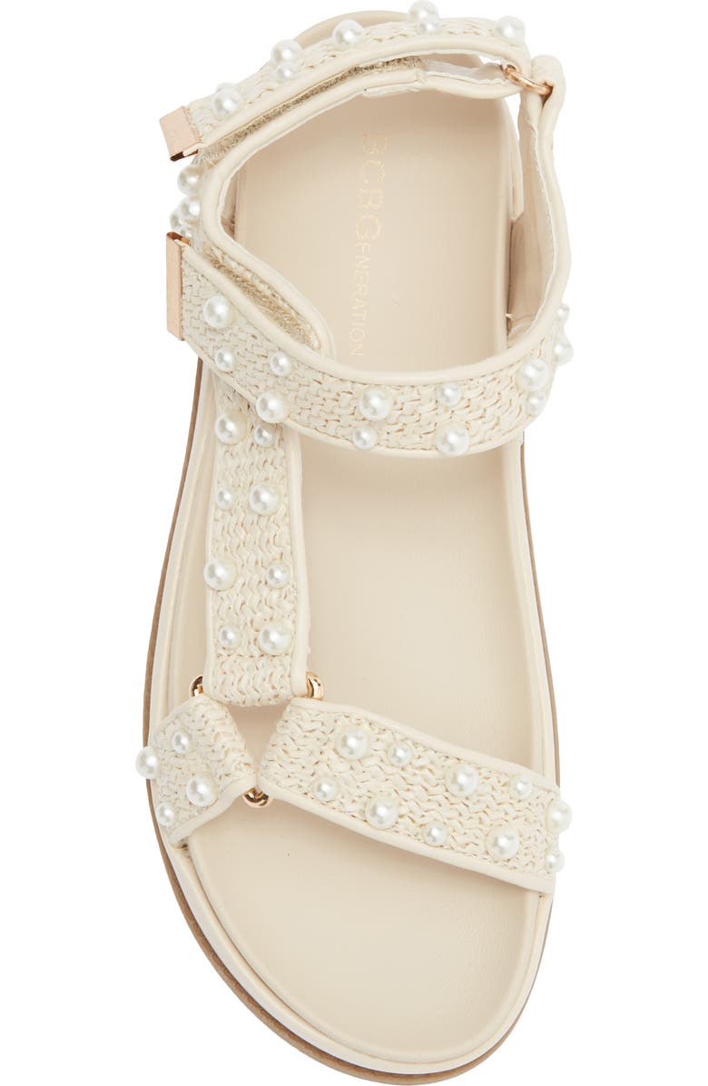 BCBGeneration Behka Sandal, Alternate, color, Natural Pearl