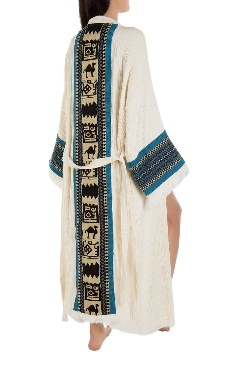 Forever & Always Shoes Kaia Emroidered Sleeve Handmade Robe Cover-Up, Alternate, color, 