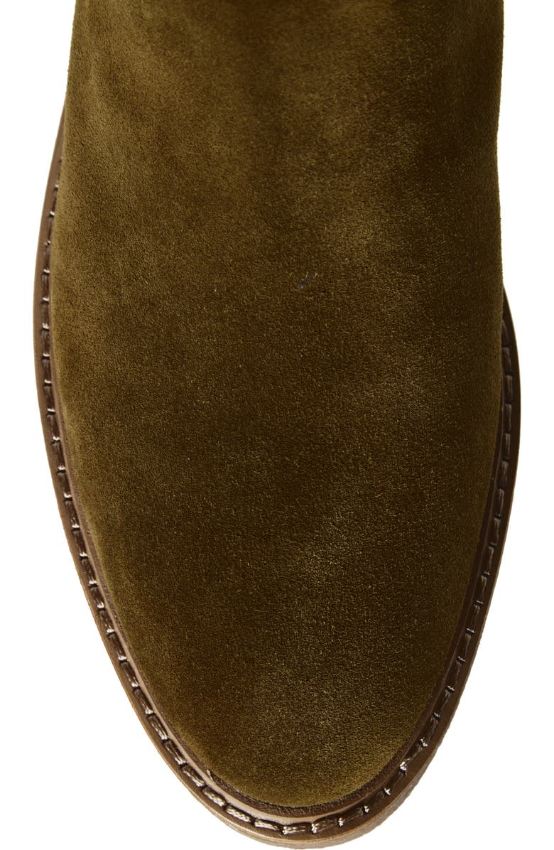 Jeffrey Campbell Zabini Faux Shearling Lined Knee High Boot, Alternate, color, Khaki Suede Combo