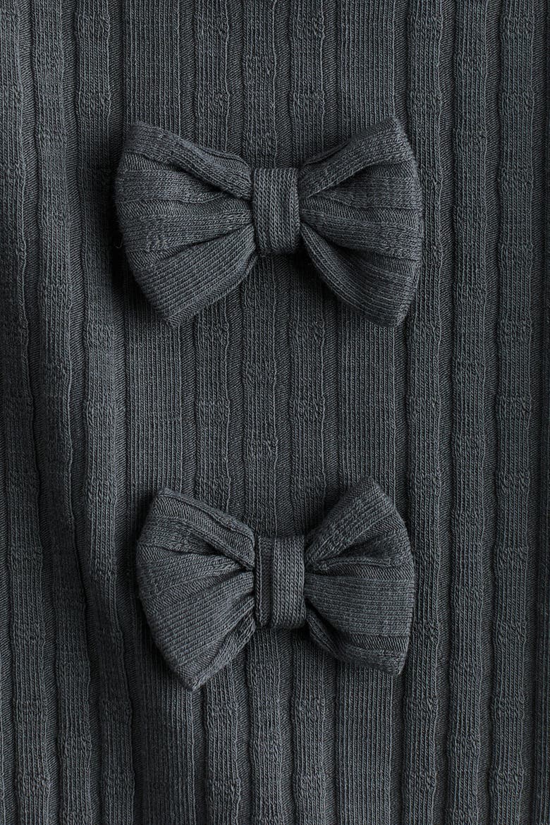 2-piece Knitted Bow-detail Set, Alternate, color, Gray