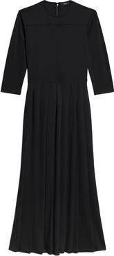 Theory Long Sleeve Pleated Dress