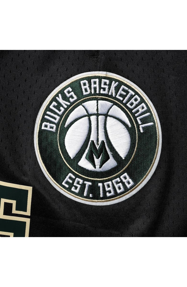 PRO STANDARD Men's Pro Standard Black Milwaukee Bucks Mesh Capsule Shorts, Alternate, color, Black