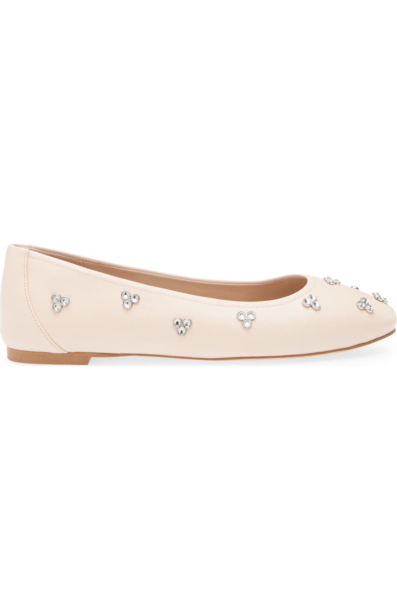 Stuart Weitzman Tammy Crystal Embellished Ballet Flat, Alternate, color, Rosewater